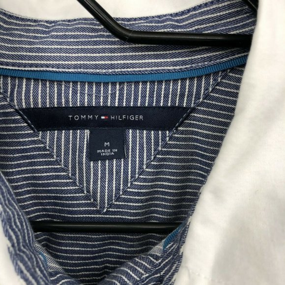 Tommy Hilfiger Collared Striped Shirt Size Medium - Picture 5 of 7
